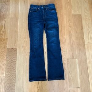 Madewell Petite Skinny Flare Jeans in Colleton Wash